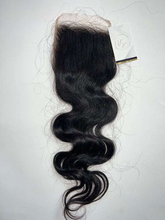 Raw Cambodian Wavy Closure